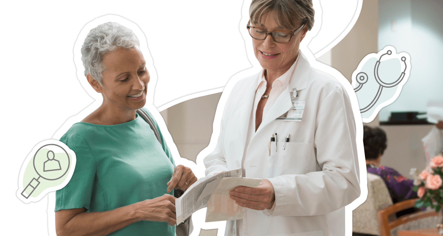 woman being diagnosed with menopause