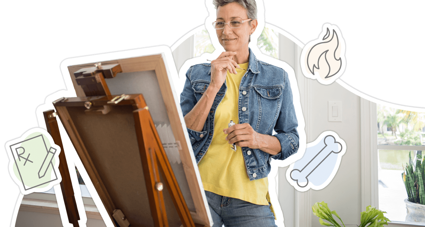 Woman painting