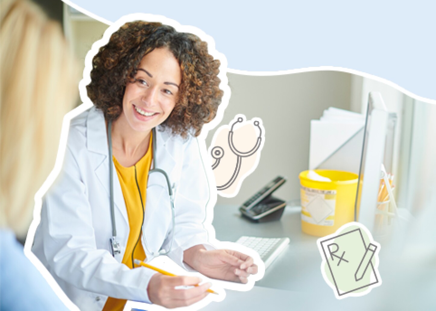 Doctor writing script